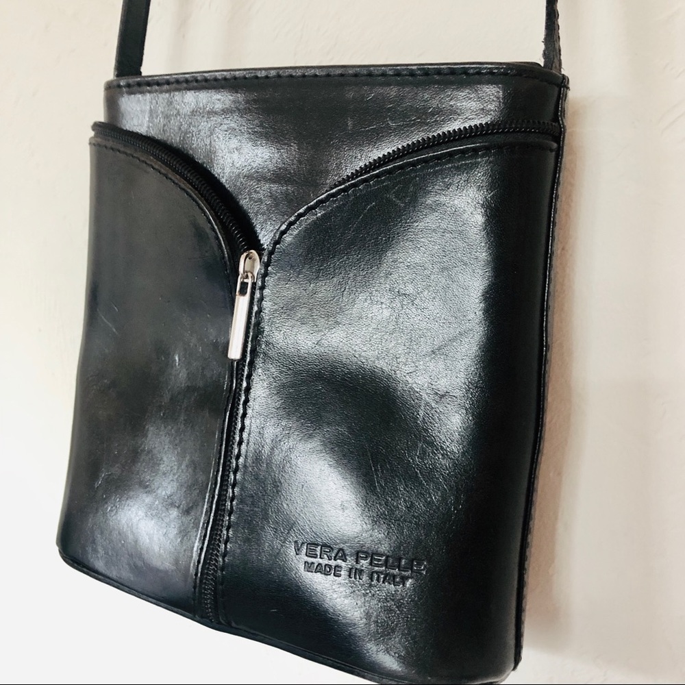 Black Leather Crossbody